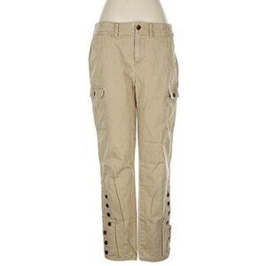 Y2K Lauren Ralph Lauren Riding Pants 16 Cargo Button Cuff Preppy Western Horse